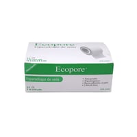 Esparadrapo Ecopore Unidix Seda 2,5 x 10m (Caixa 12 Unidades)